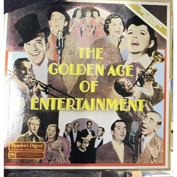 Readers Digest Golden Age of Entertainment 9 Vinyl LP Set 1980 +Book Pop Band - Picture 2 of 2